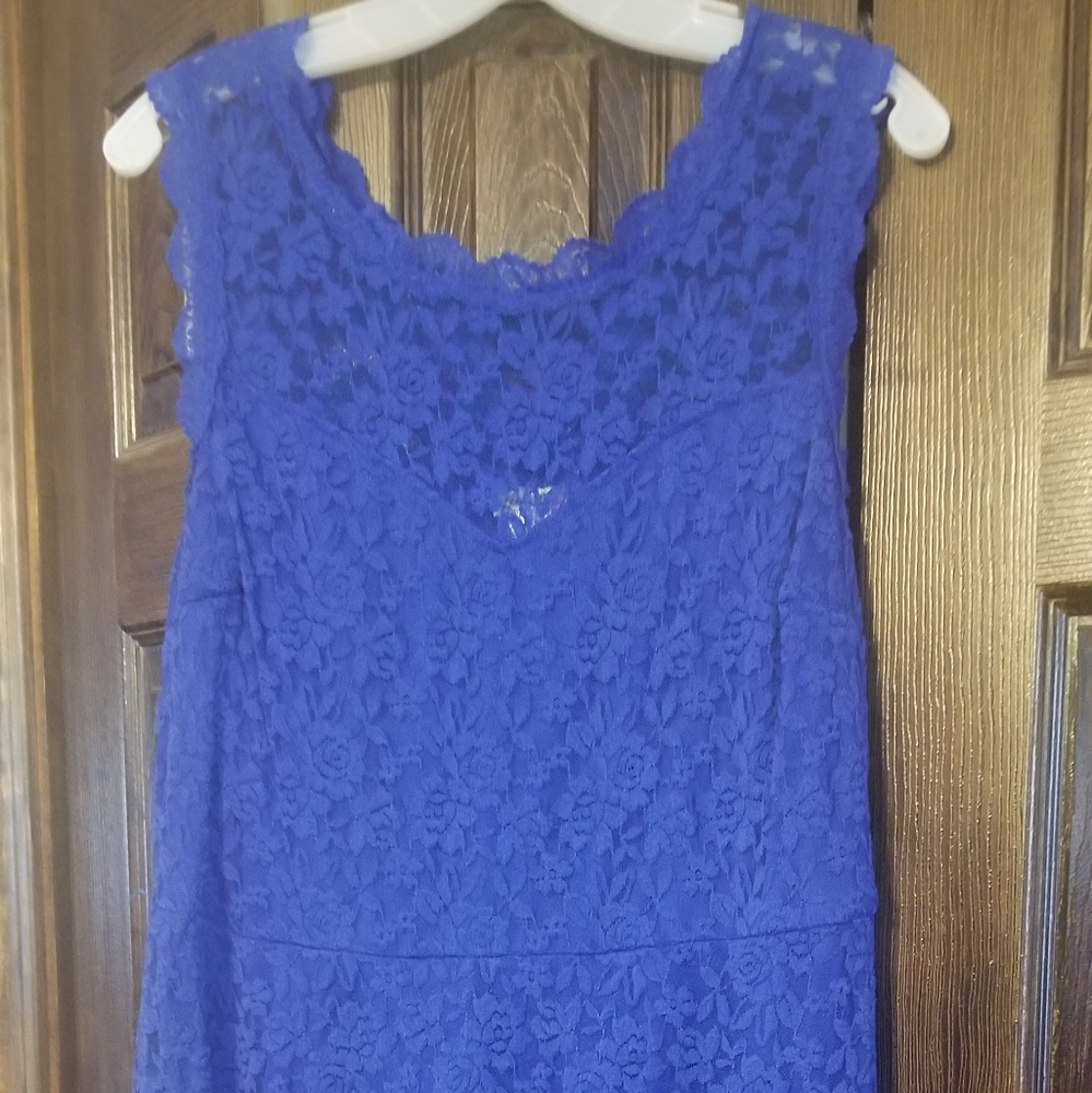 2x Macy's Royal Blue Lace Dress